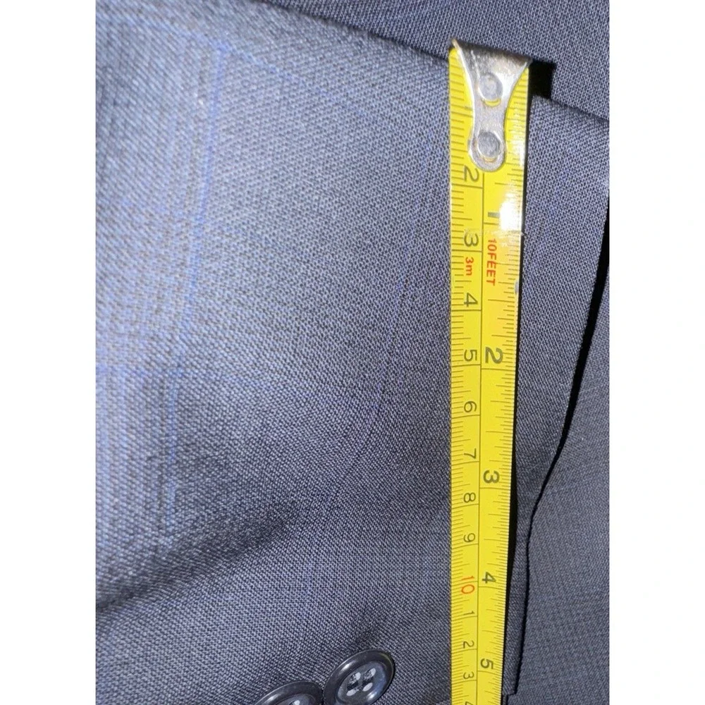 Vtg Bill Blass Wool Sports Coat Black Label  Kaufmann's Jacket Navy Men's 43 R